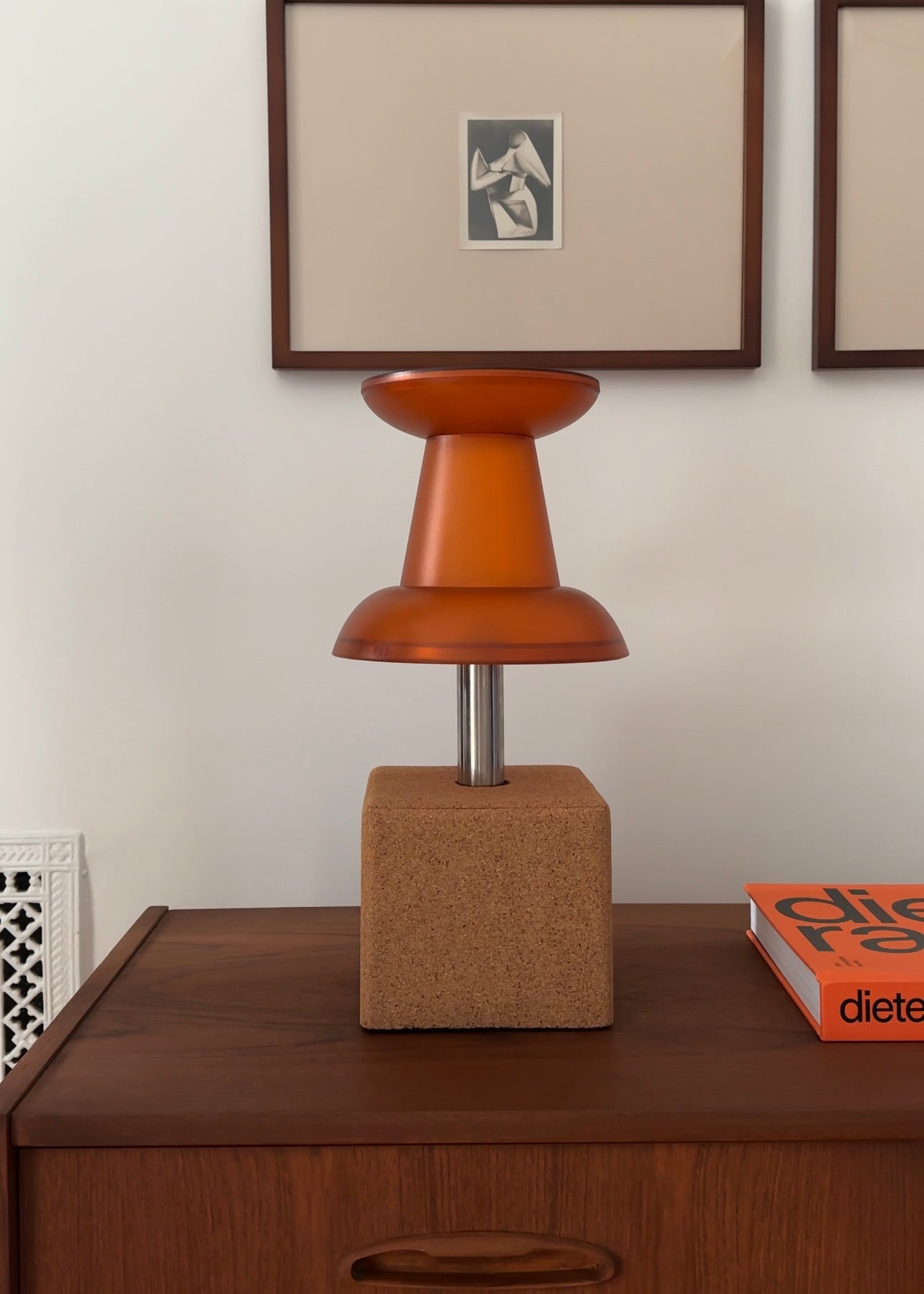 Orange Pushpin Lamp by Visualgram