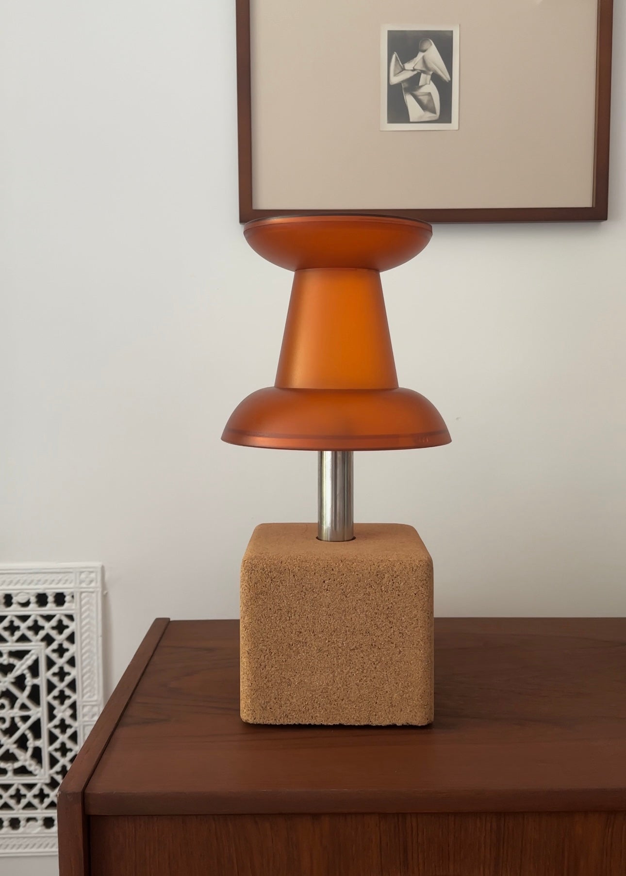 Orange Pushpin Lamp by Visualgram