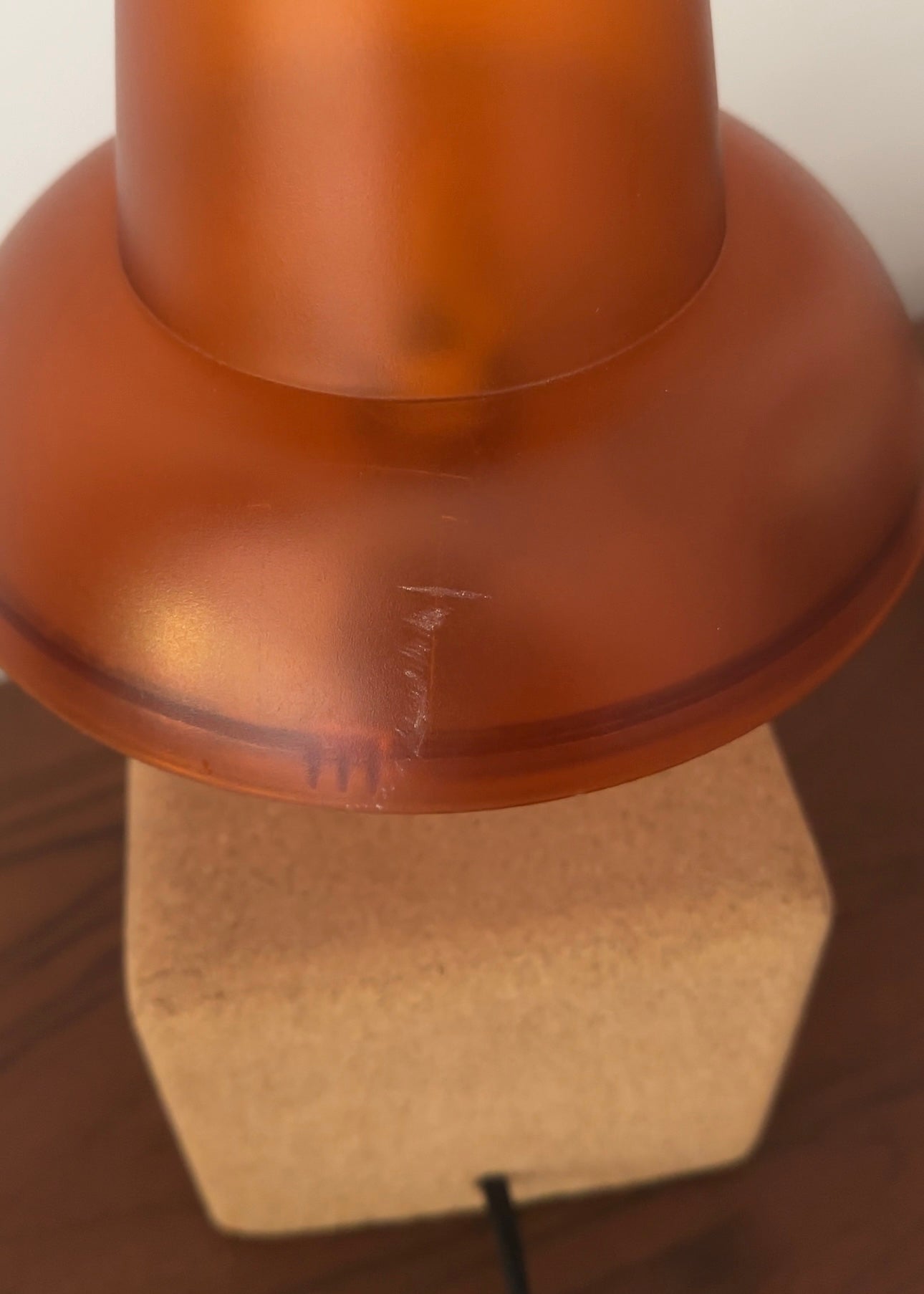 Orange Pushpin Lamp by Visualgram