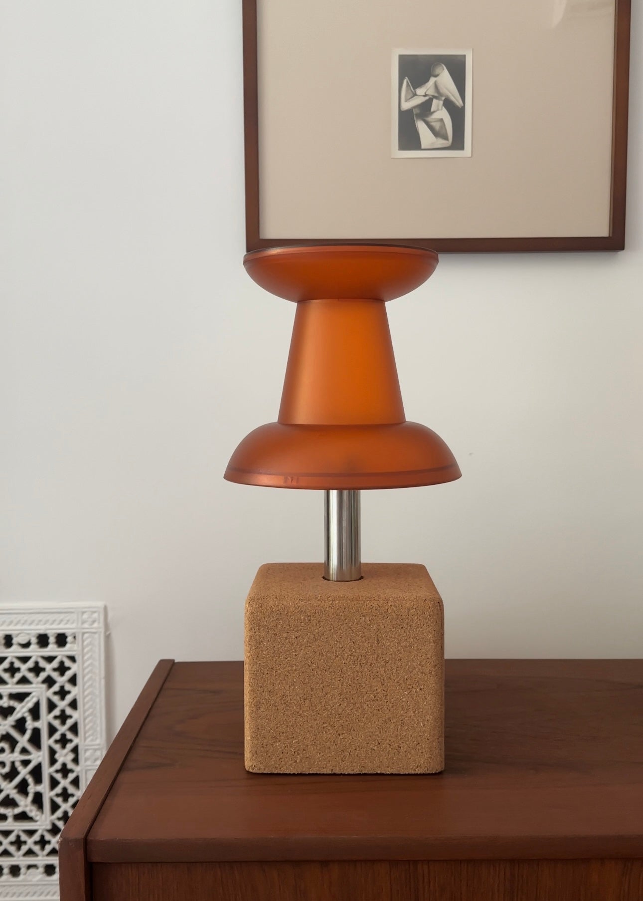 Orange Pushpin Lamp by Visualgram