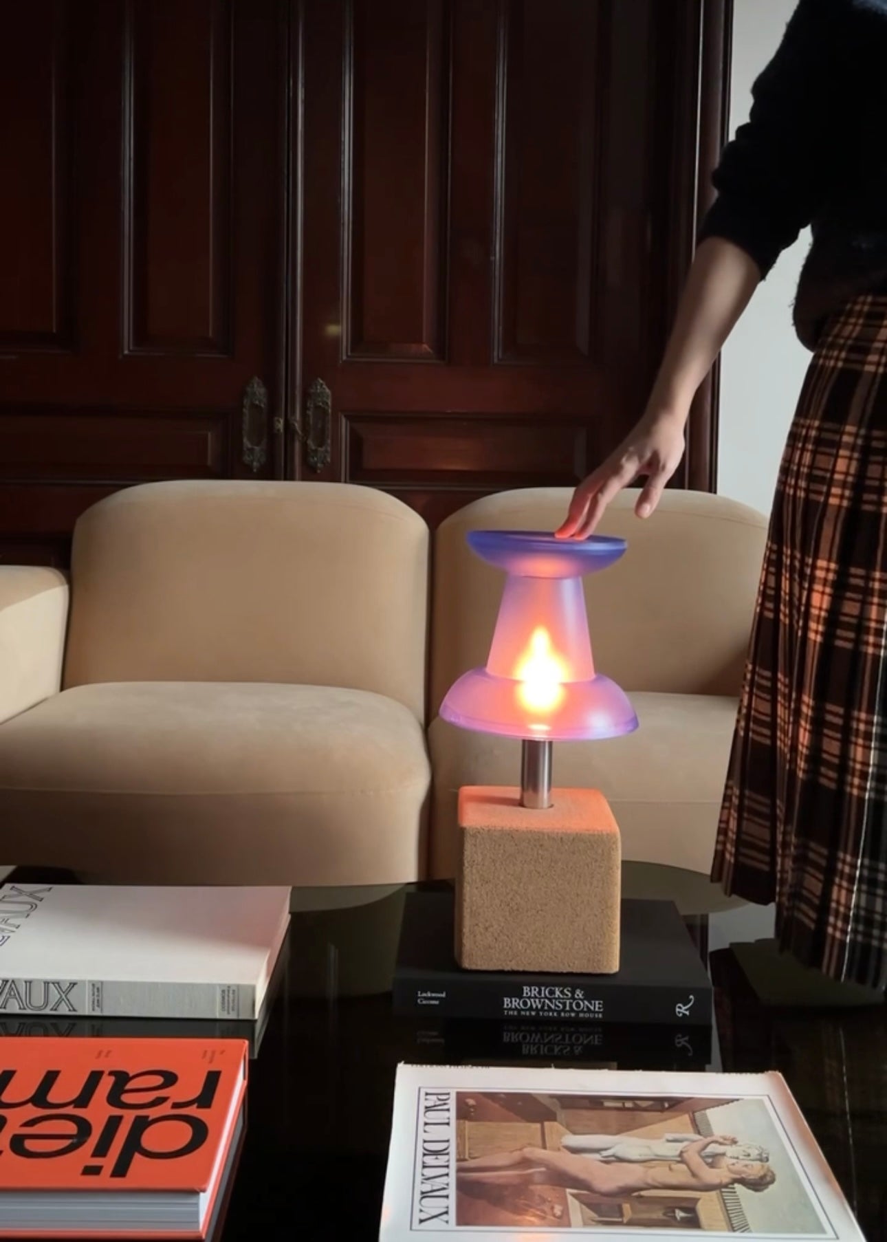 Blue Pushpin Table Lamp by VisualGram