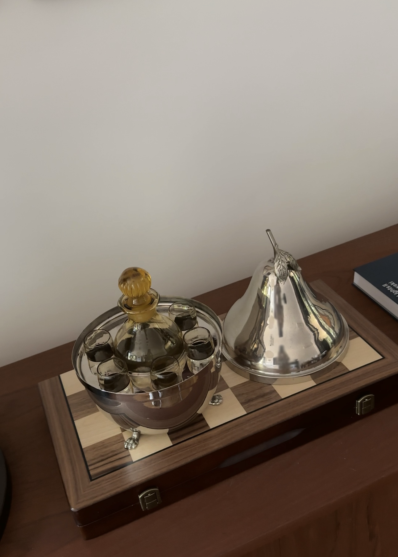 Silver Pear Bar Set