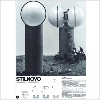 Rare Totem Lamp By Gae Aulenti for Stilnovo
