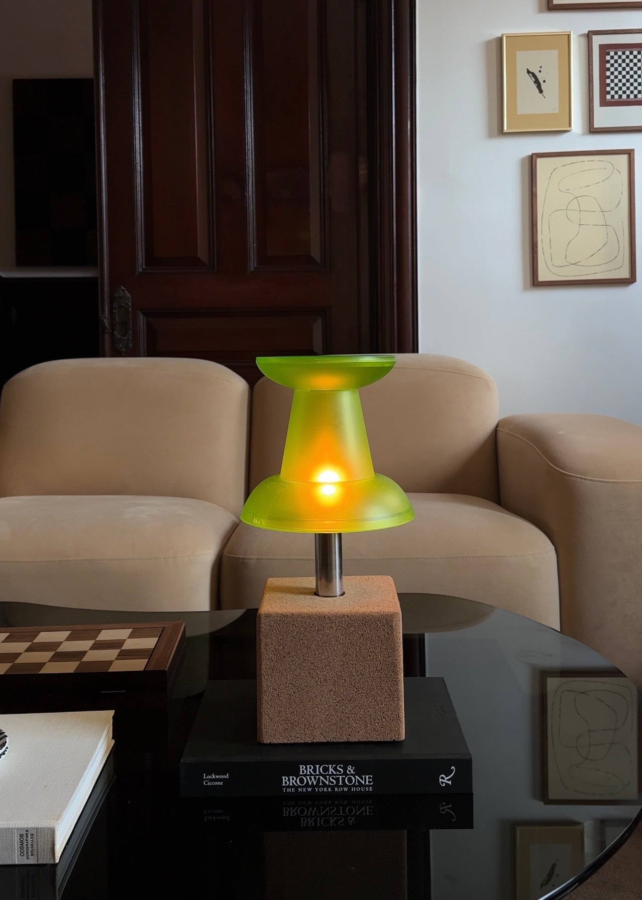 Green Pushpin Lamp by Visualgram