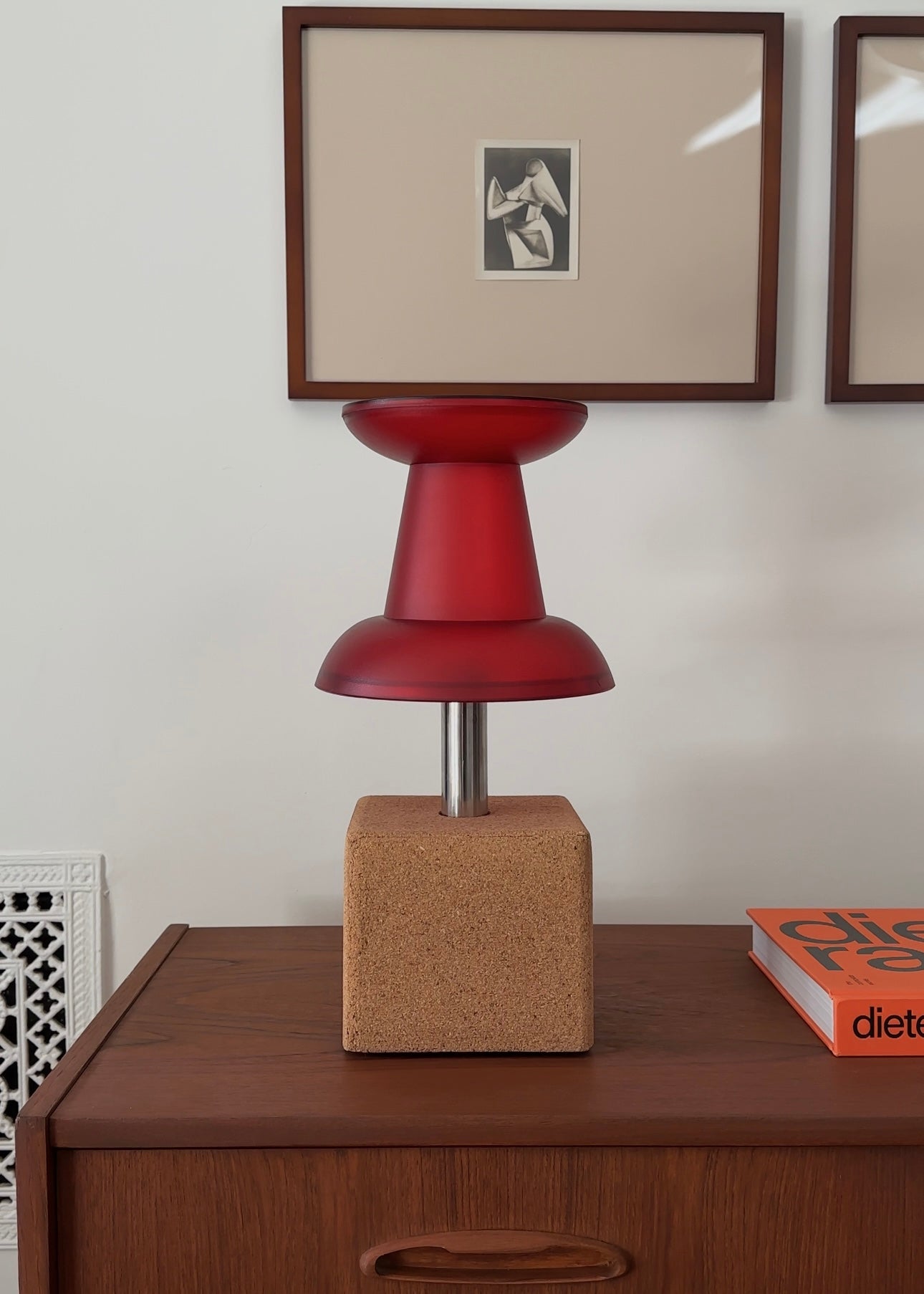 Red Pushpin Lamp by Visualgram