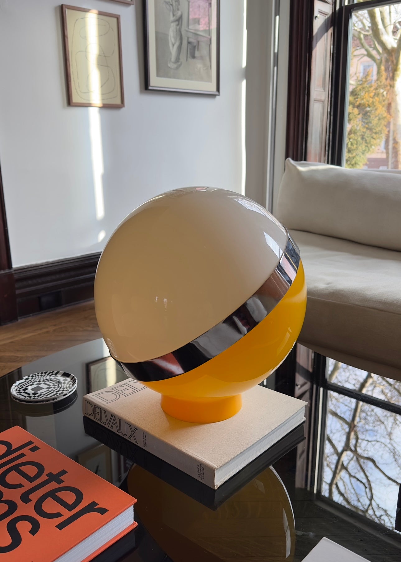 1970s Space Age Orb Lamp