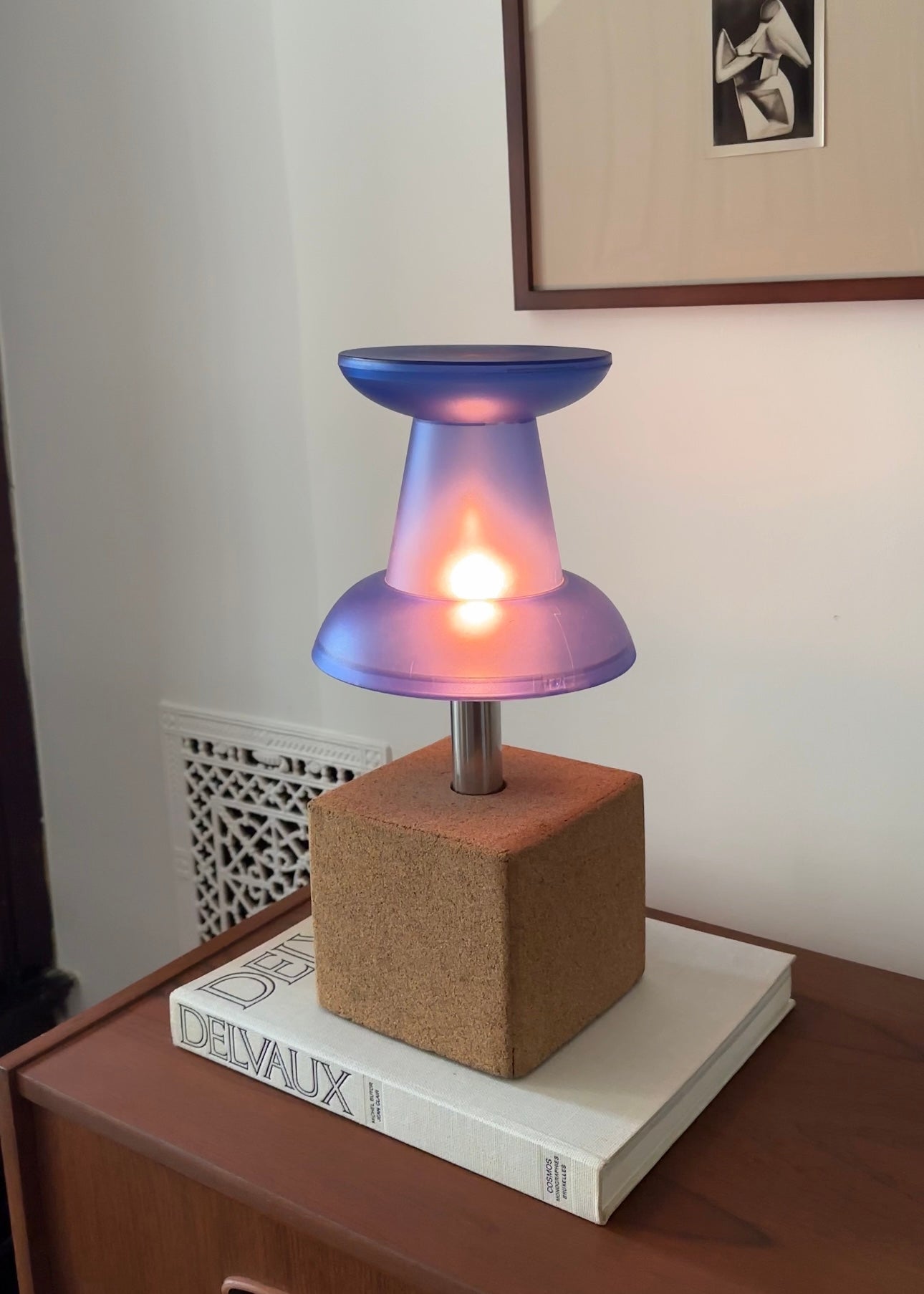 Rare Blue Pushpin Table Lamp by VisualGram