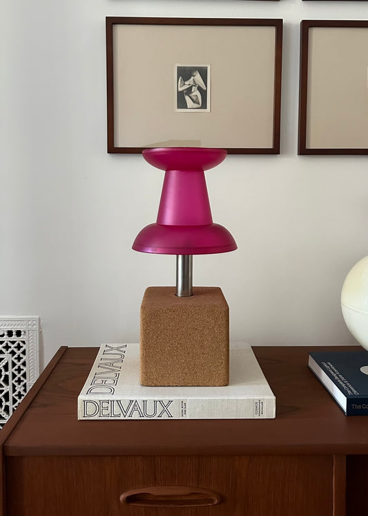 Rare Pink Pushpin Lamp by Visualgram