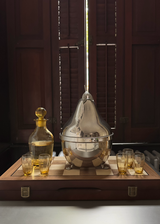 Silver Pear Bar Set