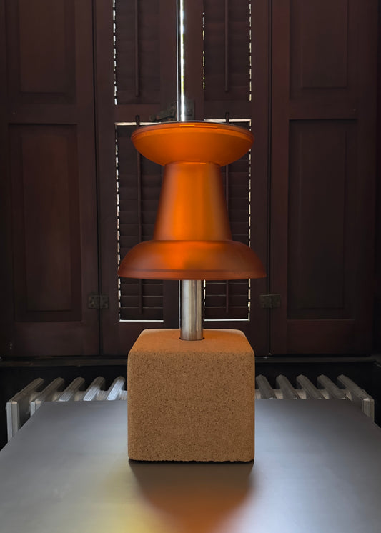 Orange Pushpin Lamp by Visualgram