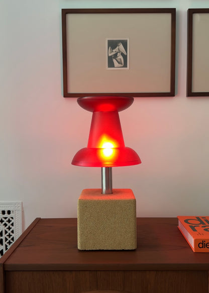 Red Pushpin Lamp by Visualgram