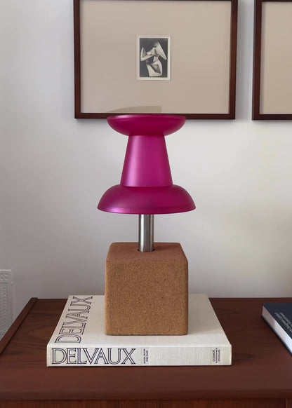 Rare Pink Pushpin Lamp by Visualgram