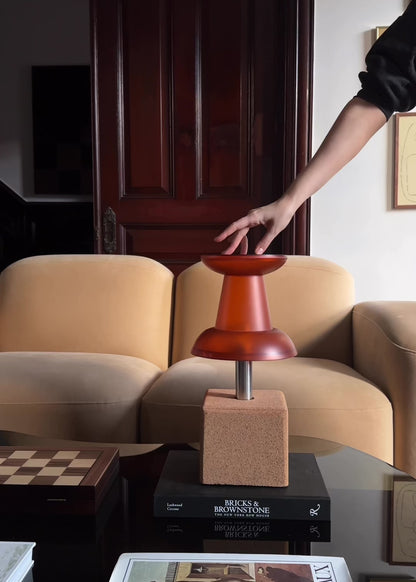 Orange Pushpin Lamp by Visualgram