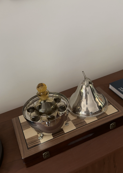 Silver Pear Bar Set